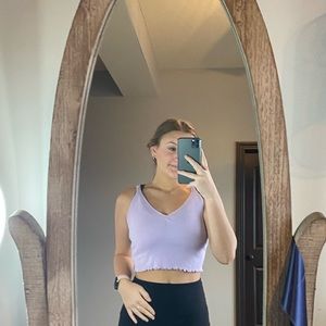 SHEIN youth v neck crop tank